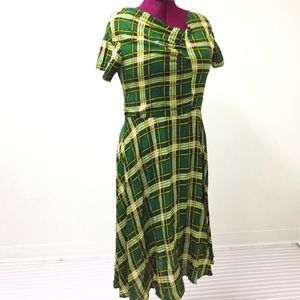 2XL UNIQUE VINTAGE Retro Pinup Rockabilly Dress